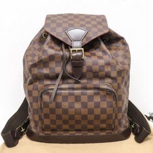 Louis Vuitton Montsouris Backpack Rucksack GM Damier Ebene